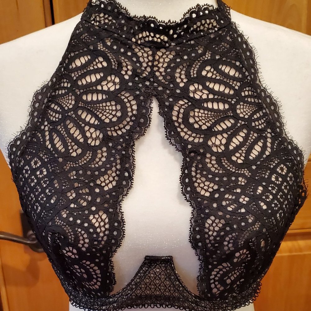 Sexy Black and Nude Bralette